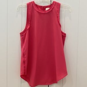 Cinq à Sept Pink silk sleeveless blouse